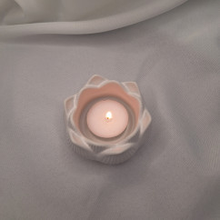 Galanteria gipsowa – Szkatułka / Świecznik Lotos – akcandle