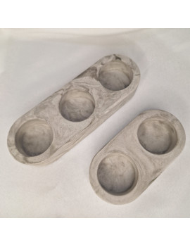 Galanteria gipsowa – Zestaw Świeczników Tealight – akcandle