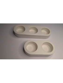 Galanteria gipsowa – Zestaw Świeczników Tealight – akcandle