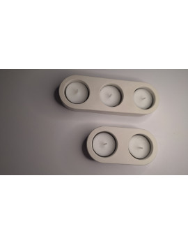 Galanteria gipsowa – Zestaw Świeczników Tealight – akcandle