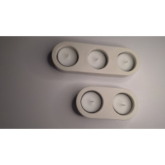 Galanteria gipsowa – Zestaw Świeczników Tealight – akcandle