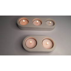 Galanteria gipsowa – Zestaw Świeczników Tealight – akcandle