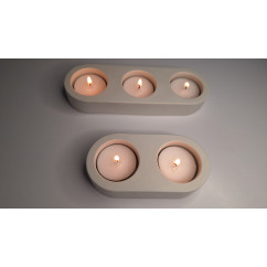 Galanteria gipsowa – Zestaw Świeczników Tealight – akcandle