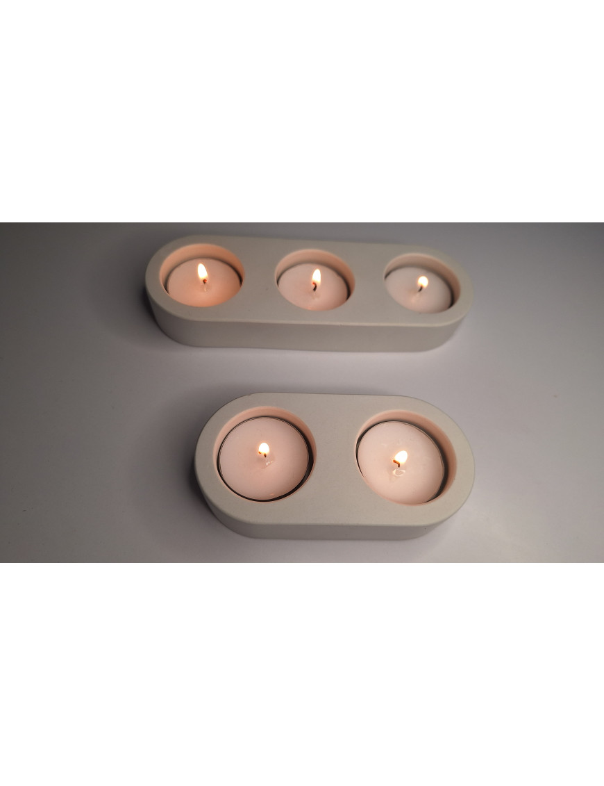 Galanteria gipsowa – Zestaw Świeczników Tealight – akcandle