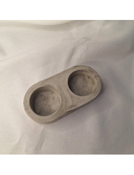 Galanteria gipsowa – Świecznik Double – akcandle