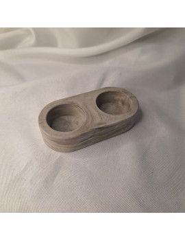 Galanteria gipsowa – Świecznik Double – akcandle