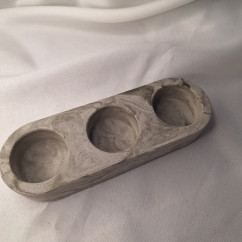 Galanteria gipsowa – Świecznik Triple – akcandle