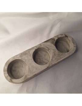 Galanteria gipsowa – Świecznik Triple – akcandle