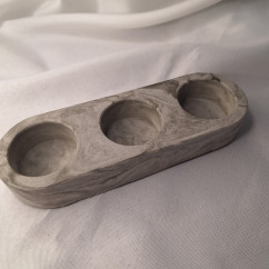 Galanteria gipsowa – Świecznik Triple – akcandle