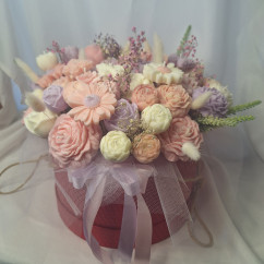 Świeca Sojowa typu Flower Box – Box Kwiatowy XXL – akcandle