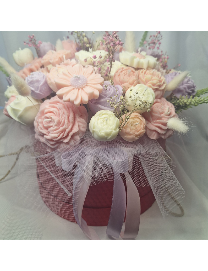 Świeca Sojowa typu Flower Box – Box Kwiatowy XXL – akcandle