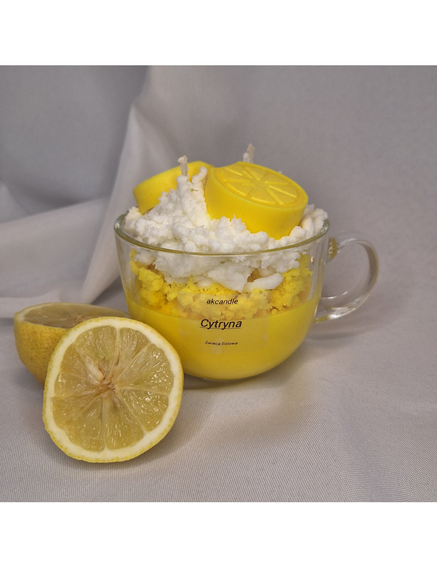 Świeca Sojowa w szklanej formie – Cytrynka – akcandle