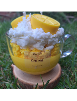 Świeca Sojowa w szklanej formie – Cytrynka – akcandle