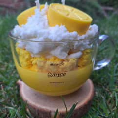 Świeca Sojowa w szklanej formie – Cytrynka – akcandle