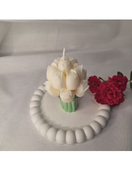 Świeca Sojowa Wolnostojąca – Tulipanowy Bukiecik – akcandle