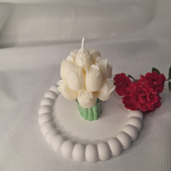 Świeca Sojowa Wolnostojąca – Tulipanowy Bukiecik – akcandle