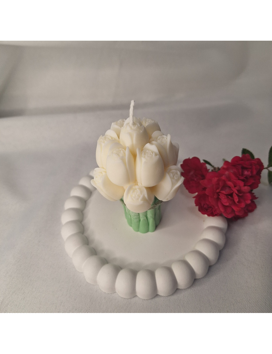 Świeca Sojowa Wolnostojąca – Tulipanowy Bukiecik – akcandle