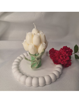 Świeca Sojowa Wolnostojąca – Tulipanowy Bukiecik – akcandle