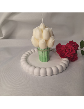 Świeca Sojowa Wolnostojąca – Tulipanowy Bukiecik – akcandle