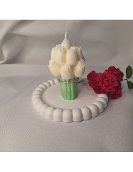 Świeca Sojowa Wolnostojąca – Tulipanowy Bukiecik – akcandle