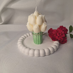 Świeca Sojowa Wolnostojąca – Tulipanowy Bukiecik – akcandle