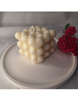 Świeca Sojowa Wolnostojąca – Bubble Heart – akcandle
