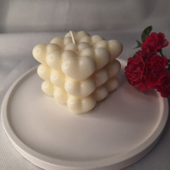 Świeca Sojowa Wolnostojąca – Bubble Heart – akcandle