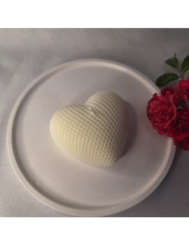 Świeca Sojowa Wolnostojąca – Serce Struktura – akcandle