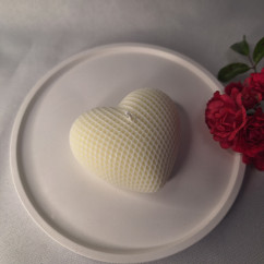 Świeca Sojowa Wolnostojąca – Serce Struktura – akcandle