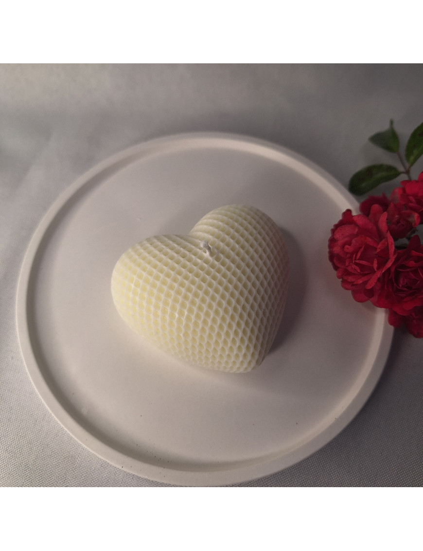 Świeca Sojowa Wolnostojąca – Serce Struktura – akcandle