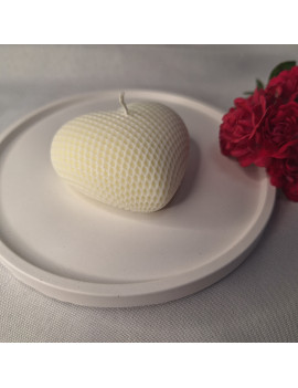 Świeca Sojowa Wolnostojąca – Serce Struktura – akcandle