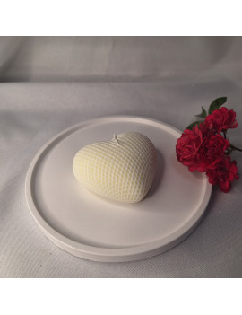 Świeca Sojowa Wolnostojąca – Serce Struktura – akcandle