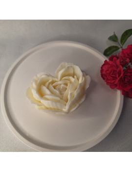 Świeca Sojowa Wolnostojąca – Serce Róża – akcandle