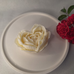 Świeca Sojowa Wolnostojąca – Serce Róża – akcandle