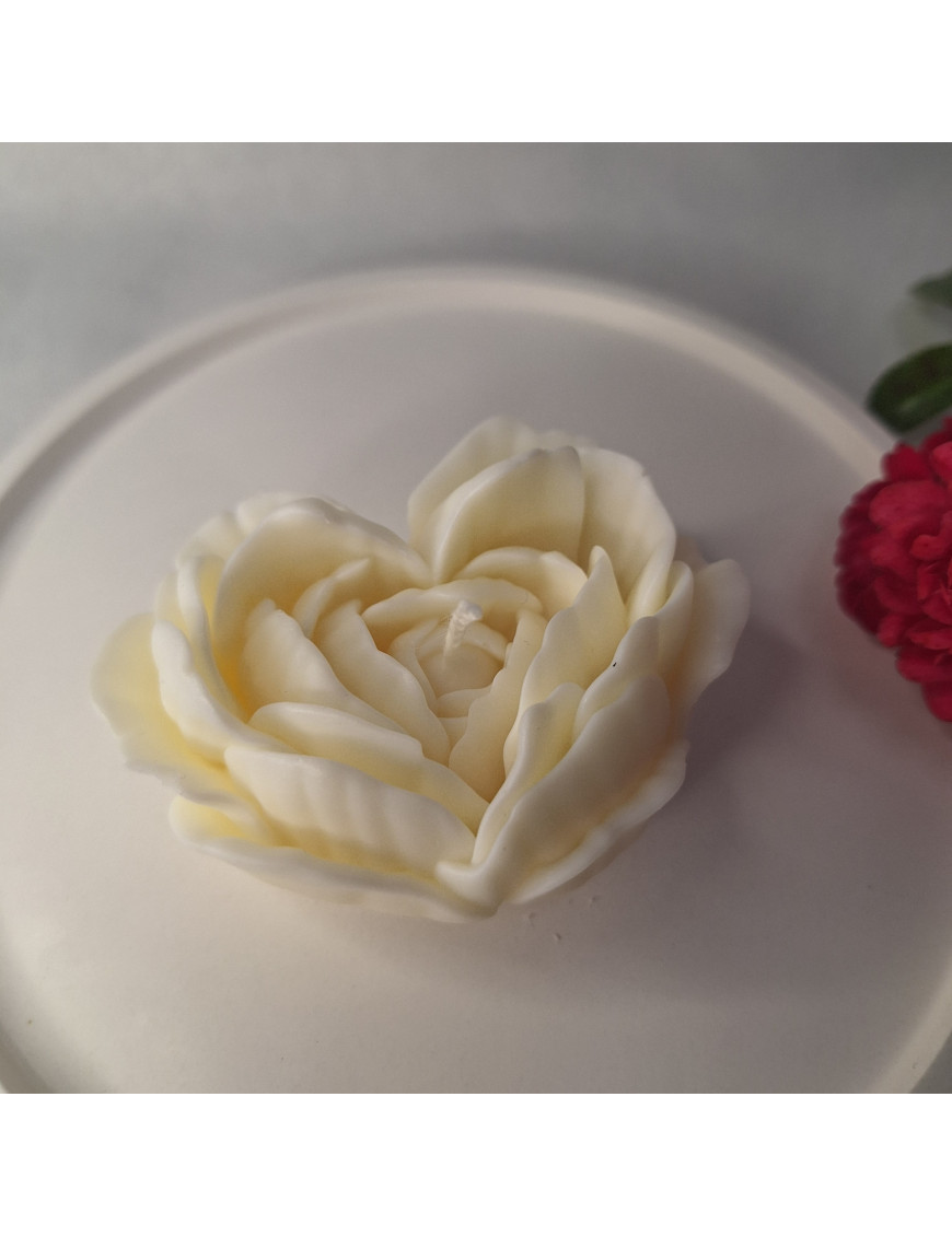 Świeca Sojowa Wolnostojąca – Serce Róża – akcandle