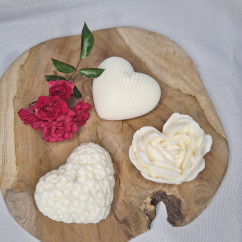 Zestaw Świec Sojowych – Heart (3szt.) – akcandle