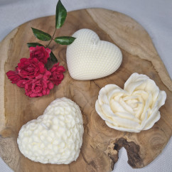 Zestaw Świec Sojowych – Heart (3szt.) – akcandle