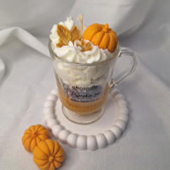 Świeca Sojowa w szklanej formie – Dyniowy Deser – akcandle