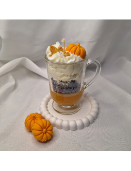 Świeca Sojowa w szklanej formie – Dyniowy Deser – akcandle