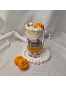 Świeca Sojowa w szklanej formie – Dyniowy Deser – akcandle