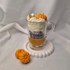 Świeca Sojowa w szklanej formie – Dyniowy Deser – akcandle
