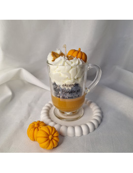 Świeca Sojowa w szklanej formie – Dyniowy Deser – akcandle