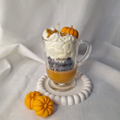 Świeca Sojowa w szklanej formie – Dyniowy Deser – akcandle