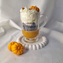 Świeca Sojowa w szklanej formie – Dyniowy Deser – akcandle