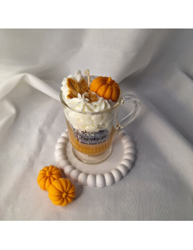 Świeca Sojowa w szklanej formie – Dyniowy Deser – akcandle