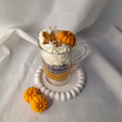 Świeca Sojowa w szklanej formie – Dyniowy Deser – akcandle