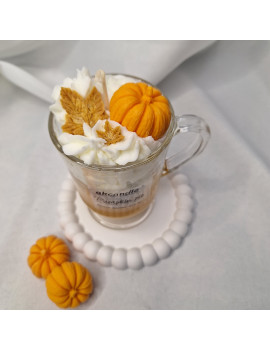 Świeca Sojowa w szklanej formie – Dyniowy Deser – akcandle