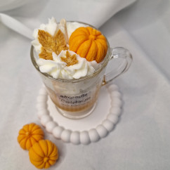 Świeca Sojowa w szklanej formie – Dyniowy Deser – akcandle