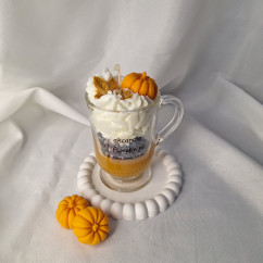 Świeca Sojowa w szklanej formie – Dyniowy Deser – akcandle