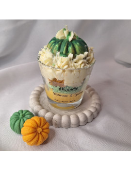 Świeca Sojowa w szklanej formie – Jesienny Deser – akcandle